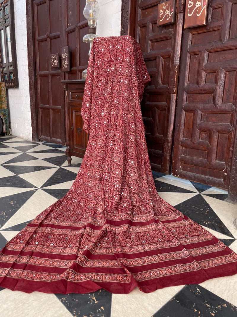 Wabasta ajrak Shawl