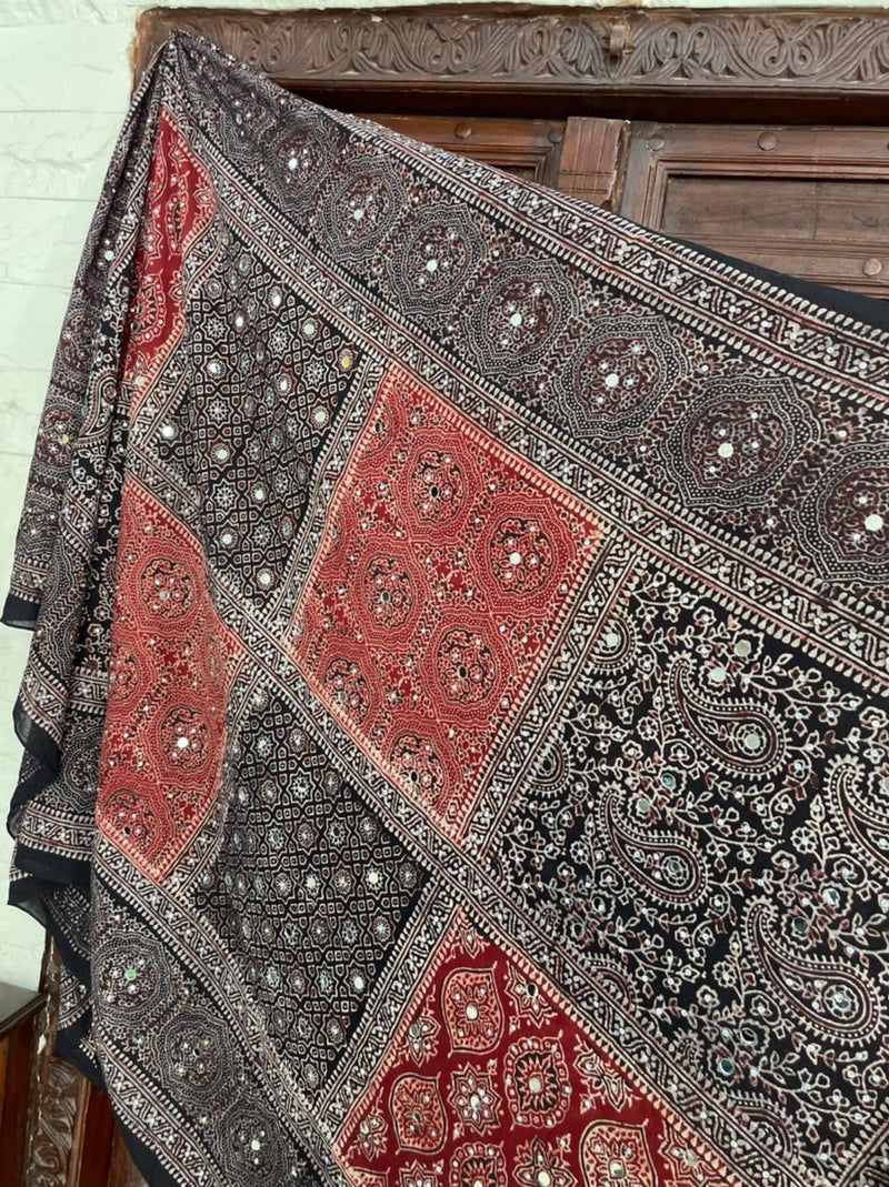 Tabbassum Ajrak Shawl