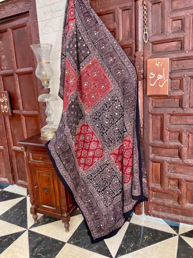 Tabbassum Ajrak Shawl
