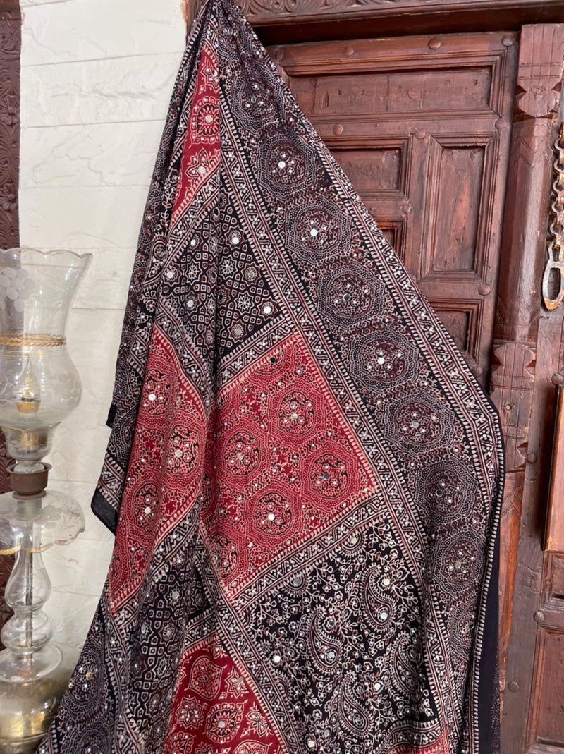 Tabbassum Ajrak Shawl