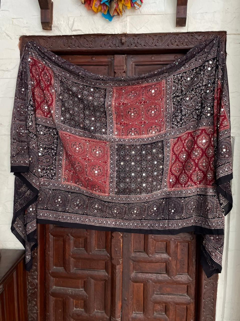 Tabbassum Ajrak Shawl